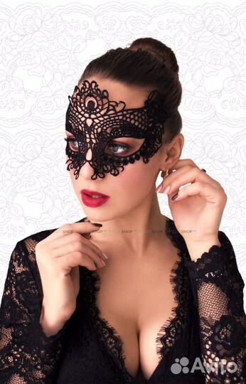 Маска кружево на глаза эротическая