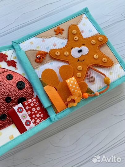 Развивающая книга из фетра