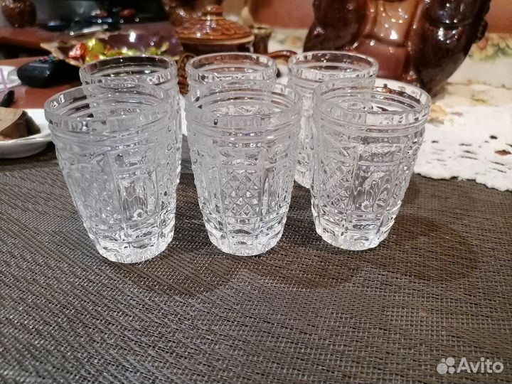 Стопки,бокалы под мартини, хрусталь