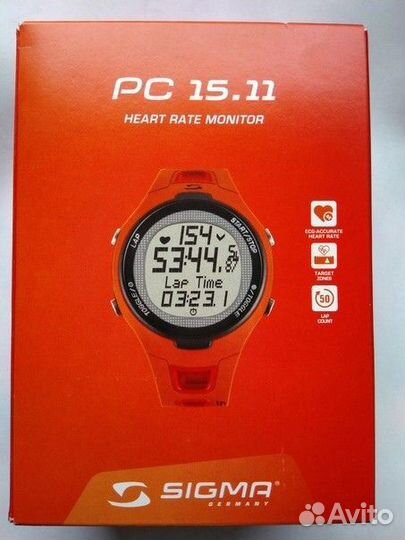 Часы спортивные sigma PC 15.11, для лыж и бега