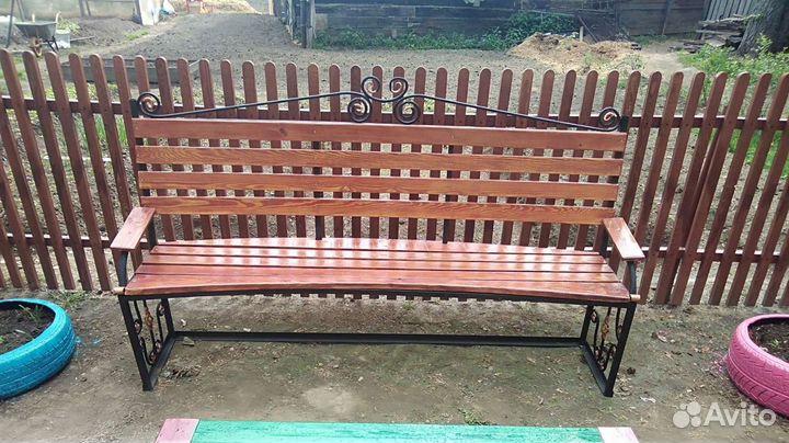 Скамейка кованая
