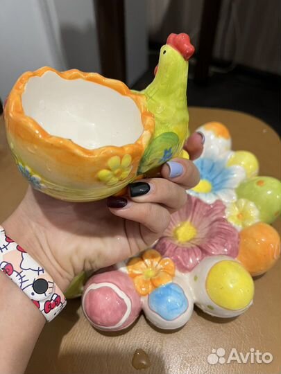 Пасхальный набор, подставки под яица, декор яиц