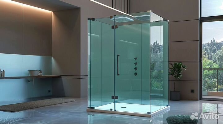 Кабина из стекла