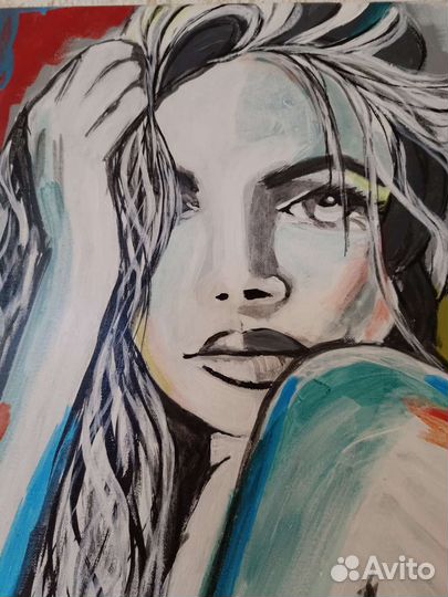 Картина акрилом 