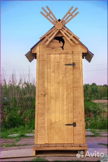 Дачный туалет деревянный SHP795