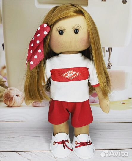 Кукла текстильная ручной работы фк спартак