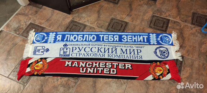 Шарф manchester united и шарф зенит летний зимний