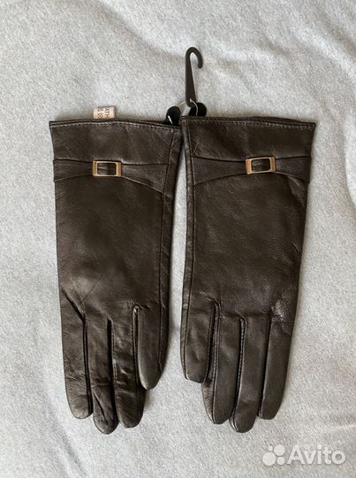 Перчатки женские кожаные демисезонные