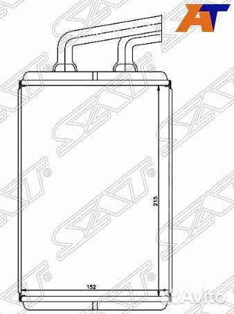 Радиатор отопителя салона hyundai coupe, hyundai c