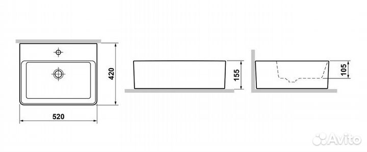 Раковина Laguraty 8230B