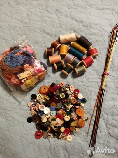 Нитки, мулине, спицы, пуговицы СССР