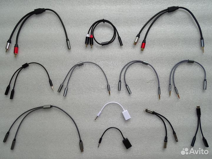 Аудио кабель-переходник, разветвитель