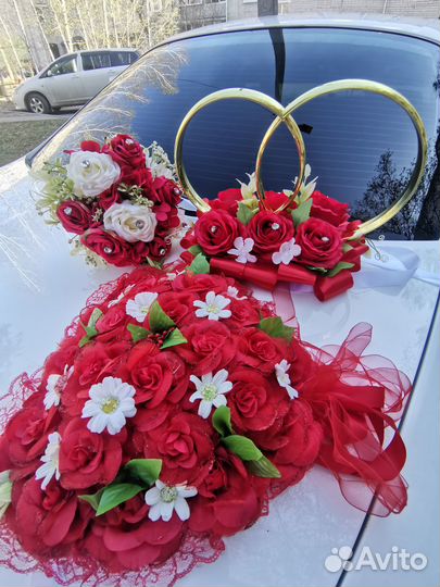 Свадебные украшения на автомобили