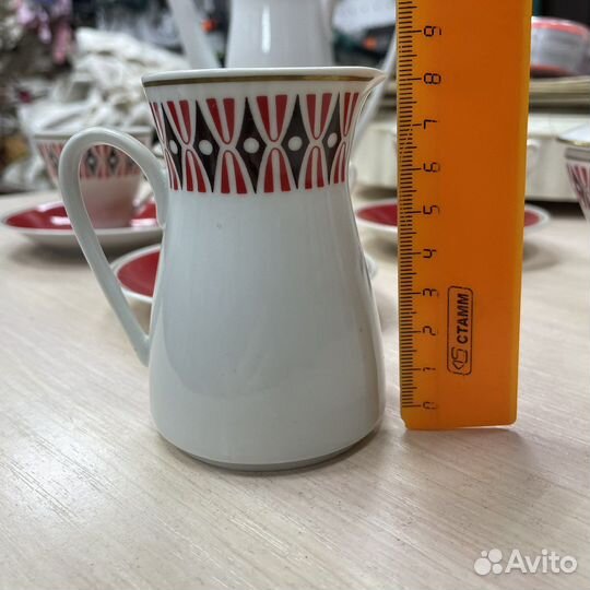 Фарфоровый кофейный сервиз ГДР 70-е годы (сзр)