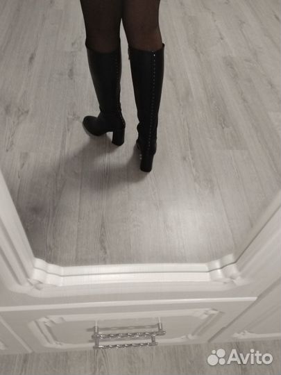 Сапоги натуральная кожа 39