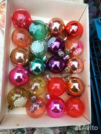 Елочные игрушки СССР. Набор. Винтаж