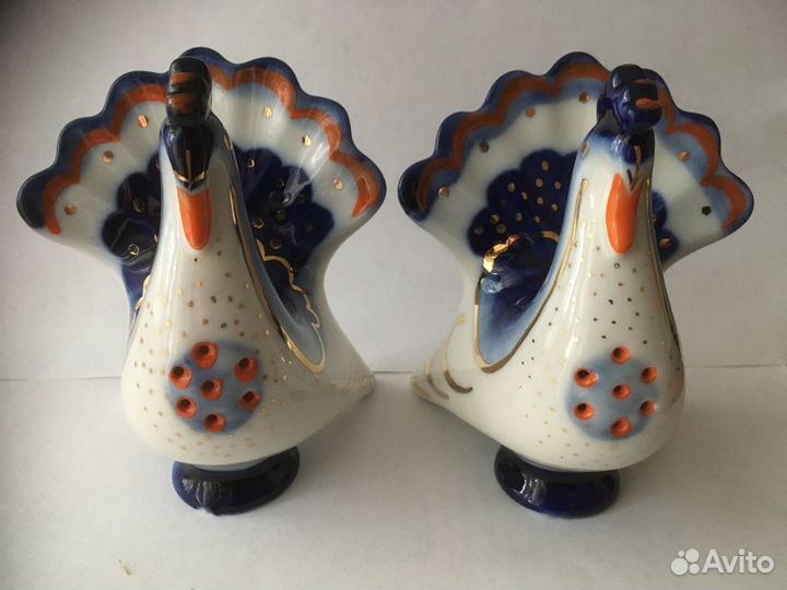 Солонки-перечницы «Индюк»лфз,фарфор СССР