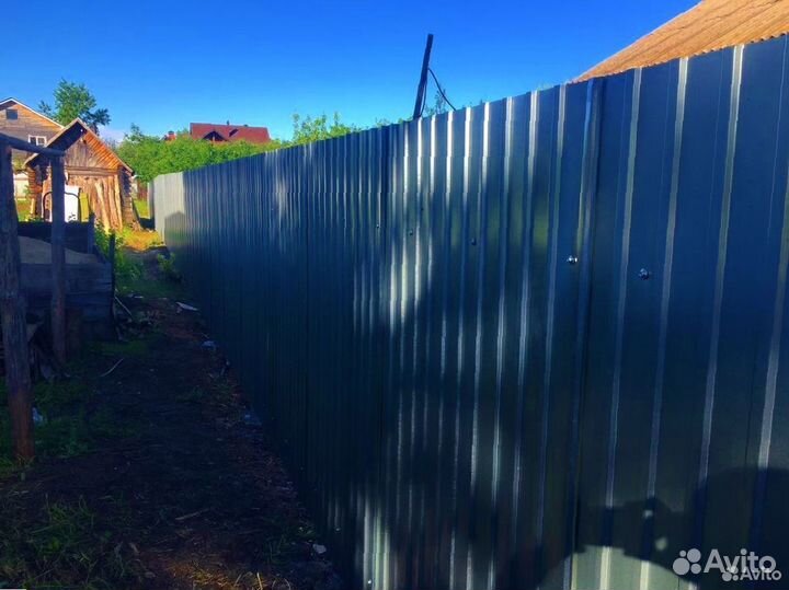 Забор из профнастила