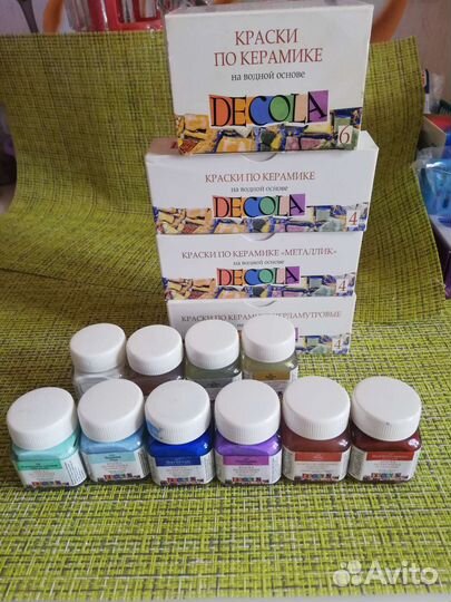 Краски по керамике Decola на водной основе