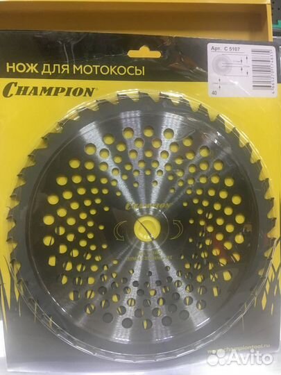 Нож для триммера Champion 255х25.4 мм