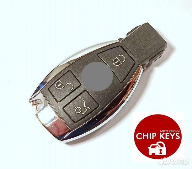 Ключ зажигания Mercedes Benz W204, W211. 433 Мгц