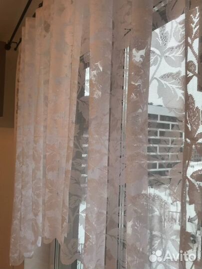 Штора для кухни арка