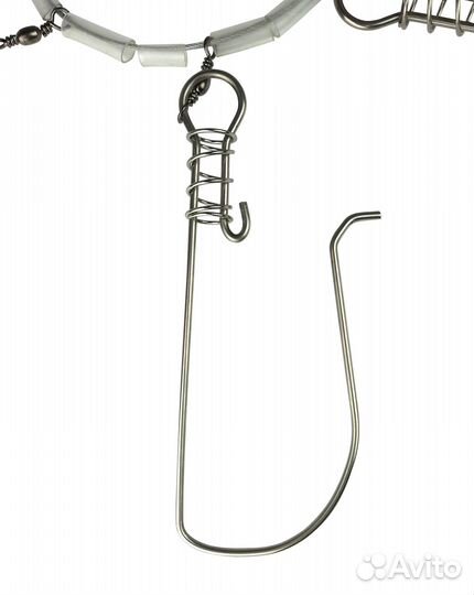 Кукан рыболовный на тросу, 5 карабинов