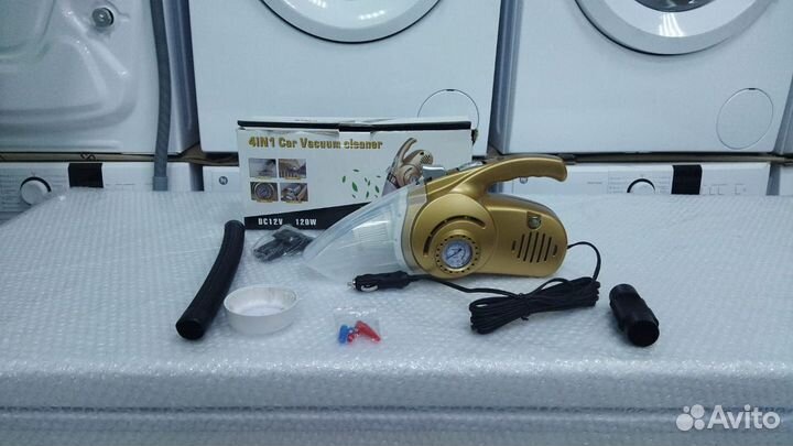 Пылесос-компрессор автомобильный 4-в-1