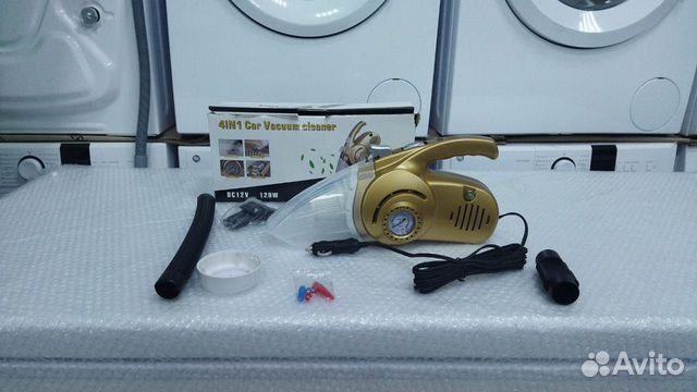 Пылесос-компрессор автомобильный 4-в-1