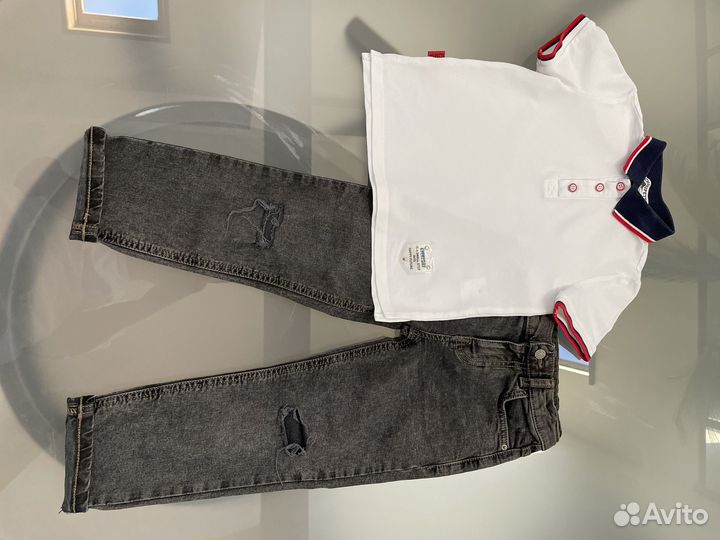 Джинсы sela 110 + поло Choupette 110