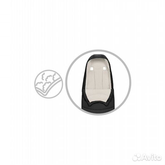 Новинка Cybex platinum footmuff 2024 sepia black