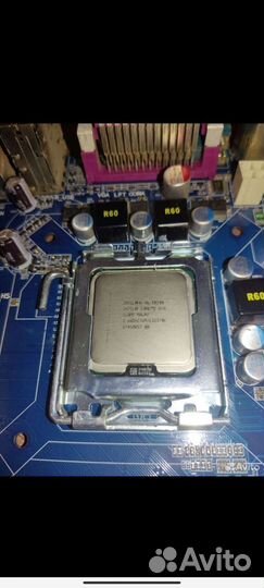 Материнская плата 755 с процессором