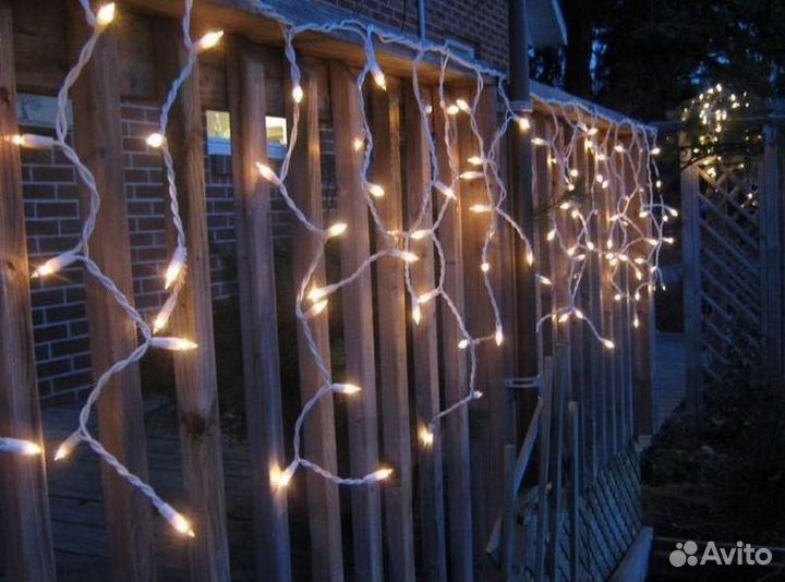 Гирлянда уличная занавес новогодняя