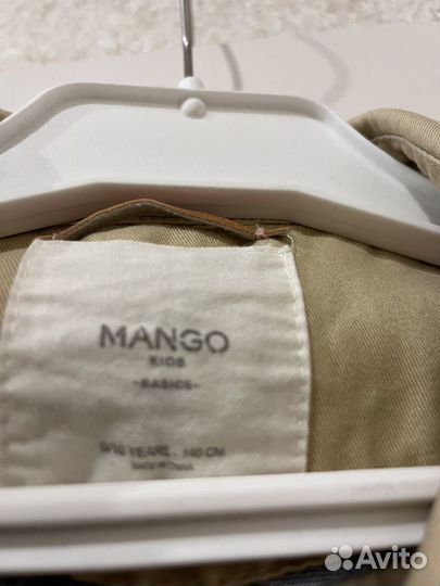 Плащ для девочки 140 Mango