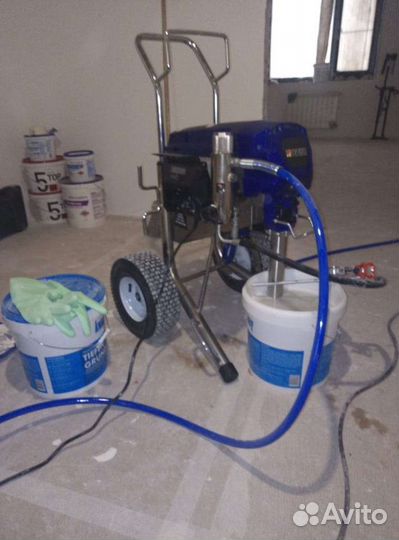 Аренда окрасочного аппарата под шпаклевку и краску