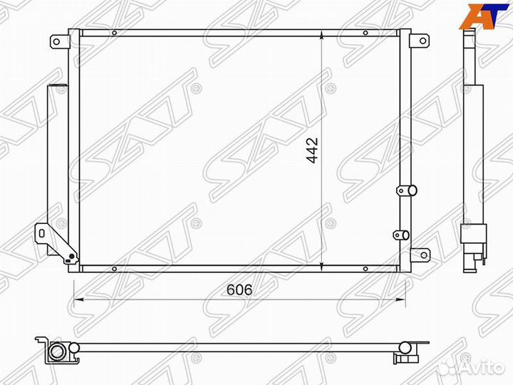 Радиатор кондиционера cadillac CTS II 07
