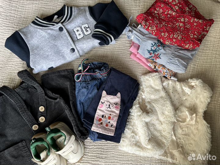 Пакет одежды на девочку р.80