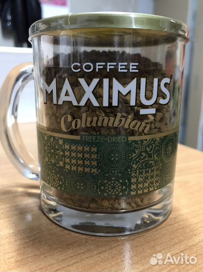 Кофе растворимый maximus Columbian в кружке 70 гр