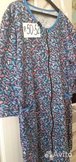 Халат женский фланелевый 50-52