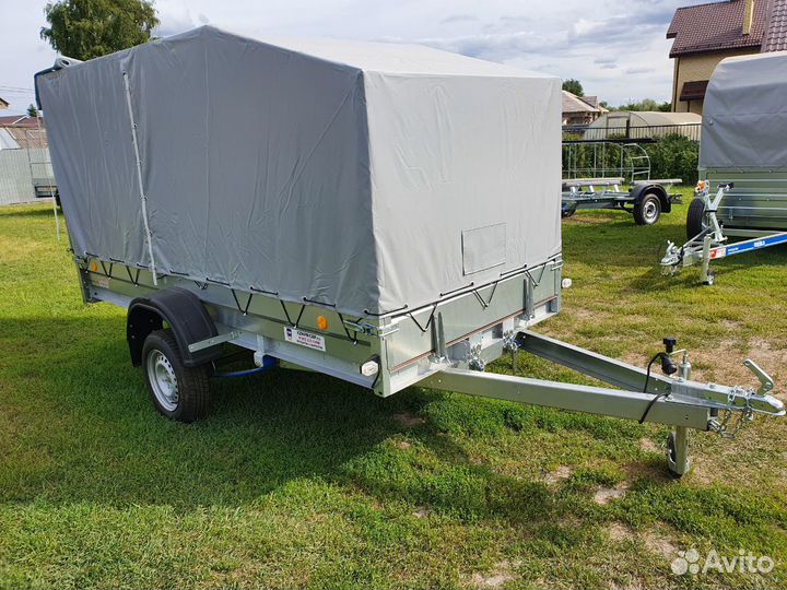 Прицеп оцинк. 3.2х1.4 Трейлер тент 1200мм серый