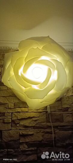 Светильник из изолона Роза