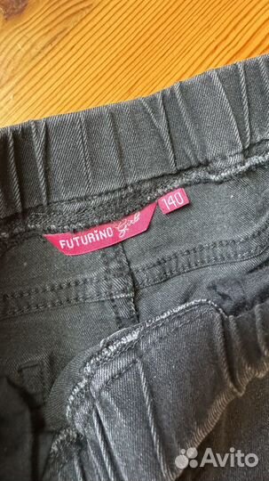 Джинсы для девочки 140