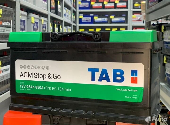 Аккумулятор новый TAB AGM stop&GO 95Ач