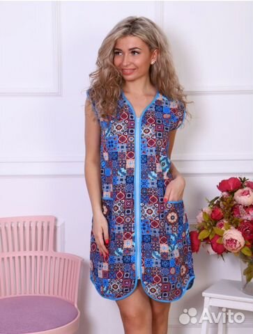 Халат бязь на молнии