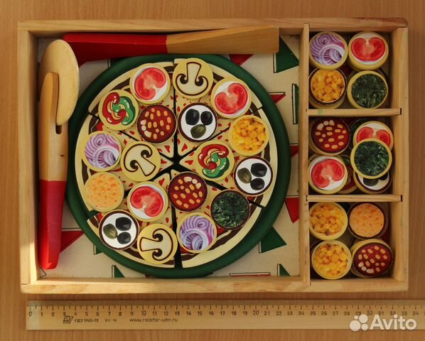 Конструктор Пицца деревянный