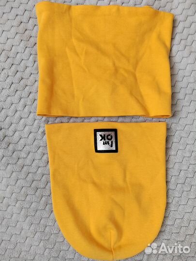 Комплект шапка и снуд для девочки