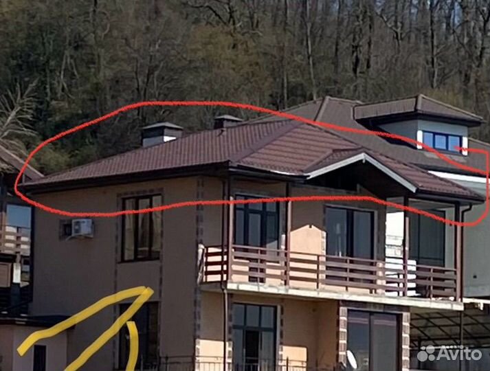 Скатная крыша из металлочерепицы