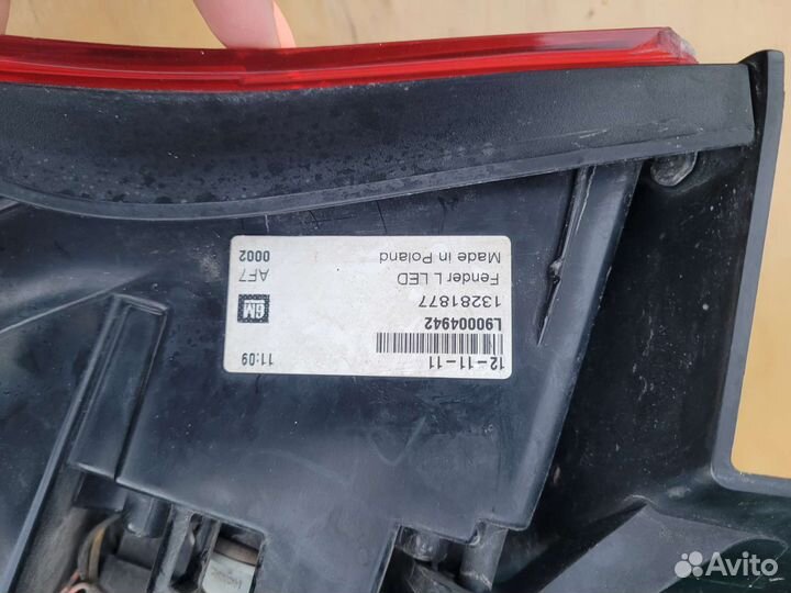 Opel astra j gtc фара задняя левая внешняя диодная