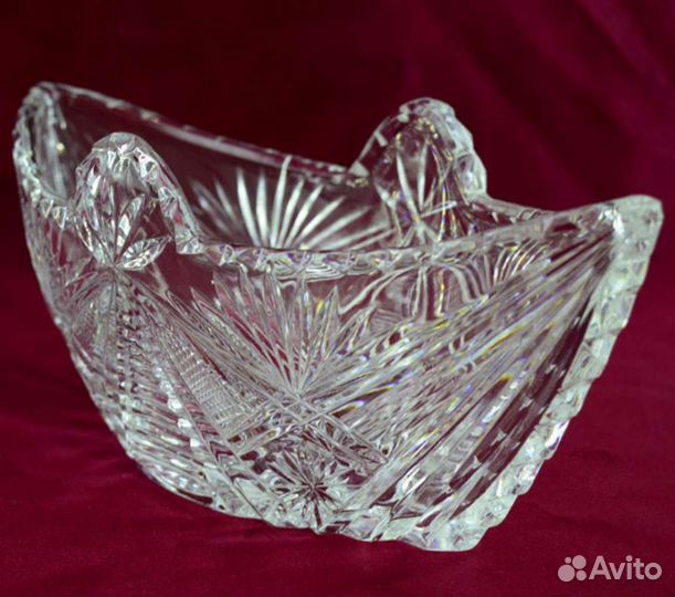 Салатница из хрусталя СССР
