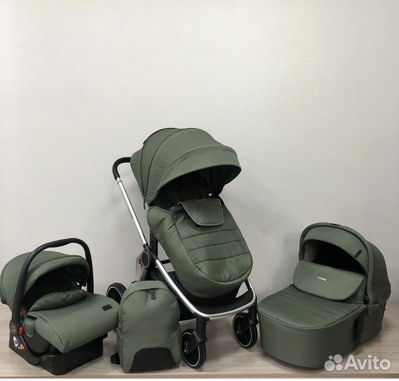 Коляска 3 в 1 Люксмом 780 серый